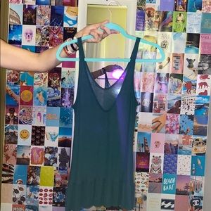 ❗️SOLD❗️ Emerald green Peplum top